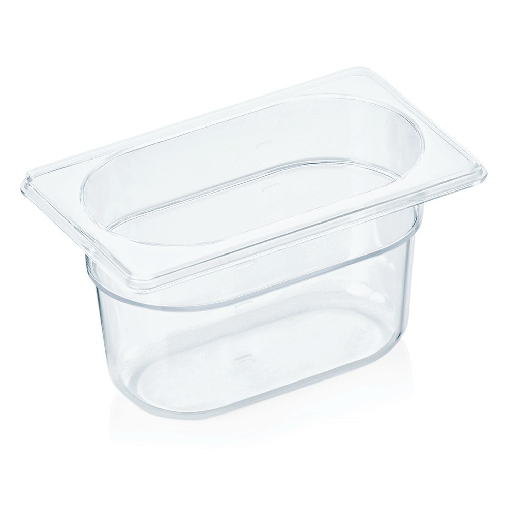 GN container 1/9 (PC, 17.6 x 10.8 + h10 cm., 0.9 l.) GN container 1/9 (PC, 17.6 x 10.8 + h10 cm., 0.9 l.)