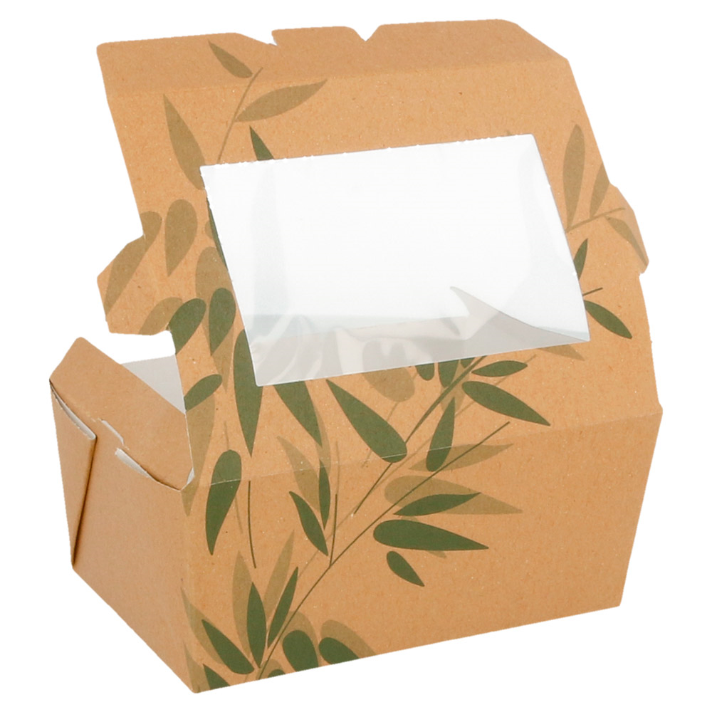 Dėžutė su langeliu (ruda, 8,5 x 12 x 5,5 cm., 50 vnt.)