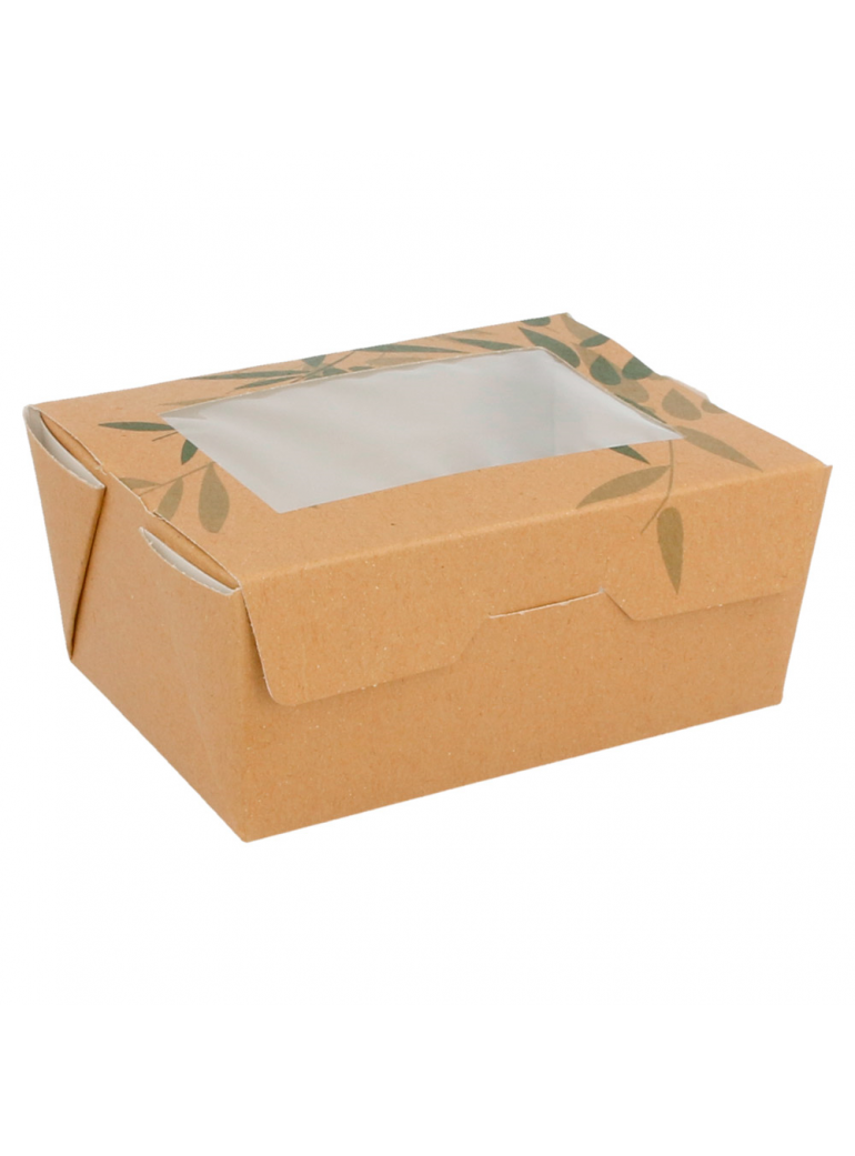 Dėžutė su langeliu (ruda, 8,5 x 12 x 5,5 cm., 50 vnt.)