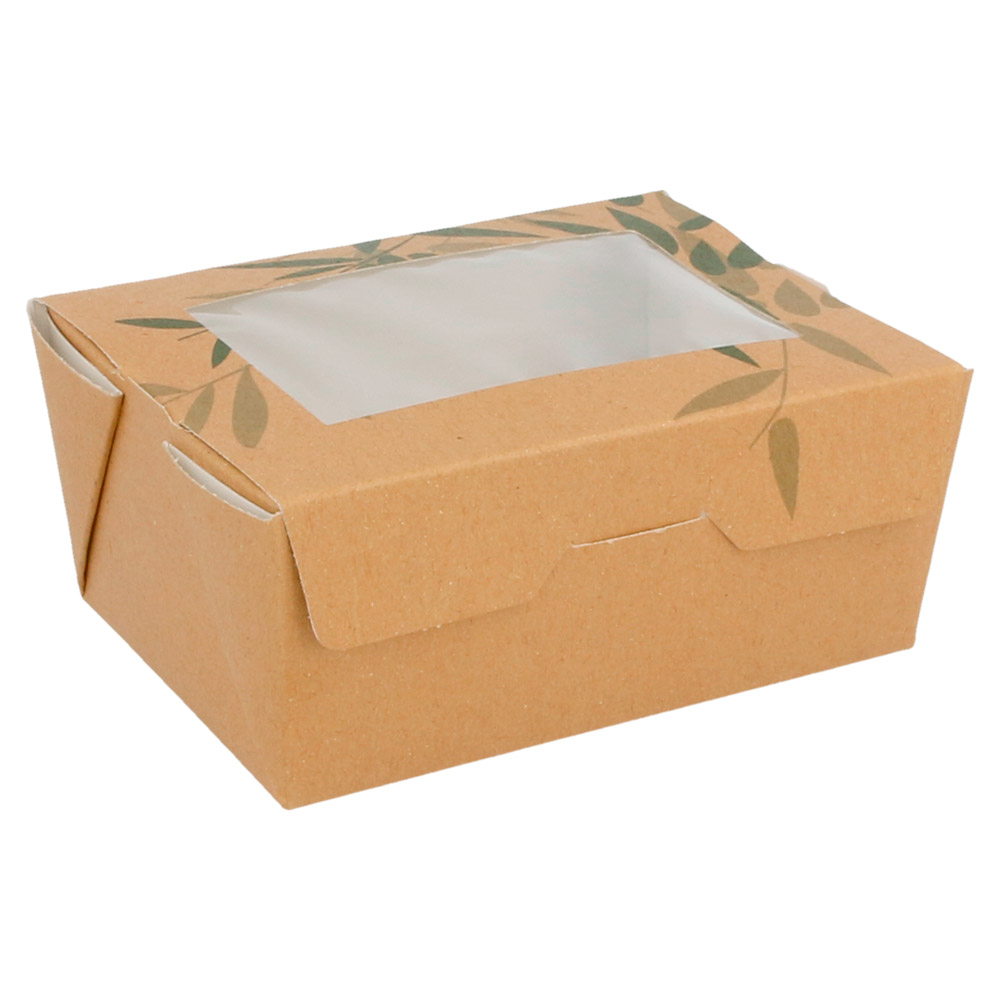 Dėžutė su langeliu (ruda, 8,5 x 12 x 5,5 cm., 50 vnt.)