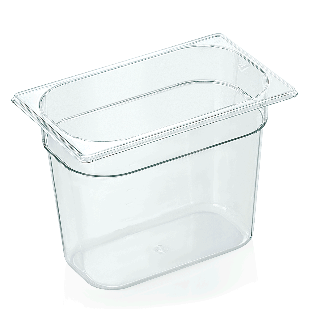 GN container 1/4 (PC, 26.5 x 16.2 cm. + h20 cm. 4.8 l.) GN container 1/4 (PC, 26.5 x 16.2 cm. + h20 cm. 4.8 l.)