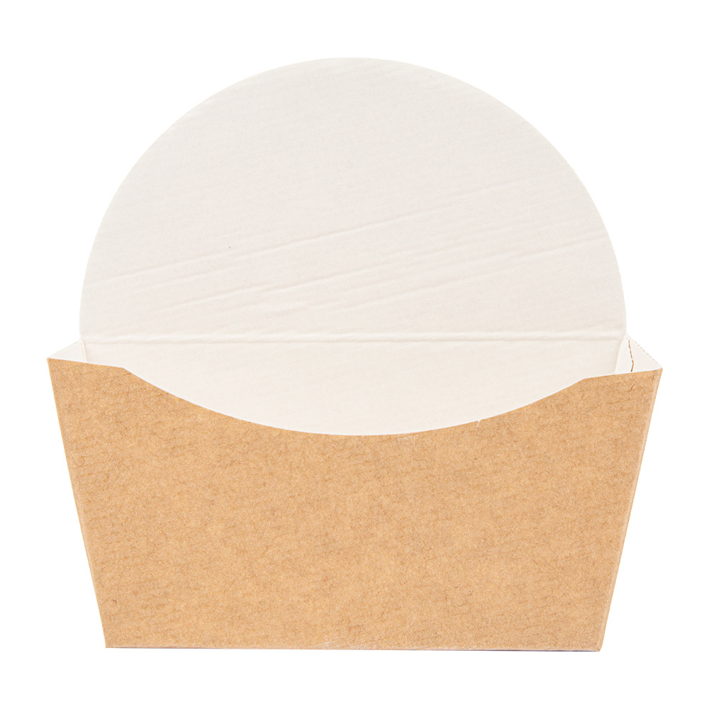 Dėžutė THEPACK riestainiams/begeliams (ruda, 12 x 4,5 x 12 cm. pop. (100)