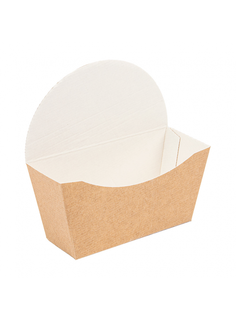 Dėžutė THEPACK riestainiams/begeliams (ruda, 12 x 4,5 x 12 cm. pop. (100)