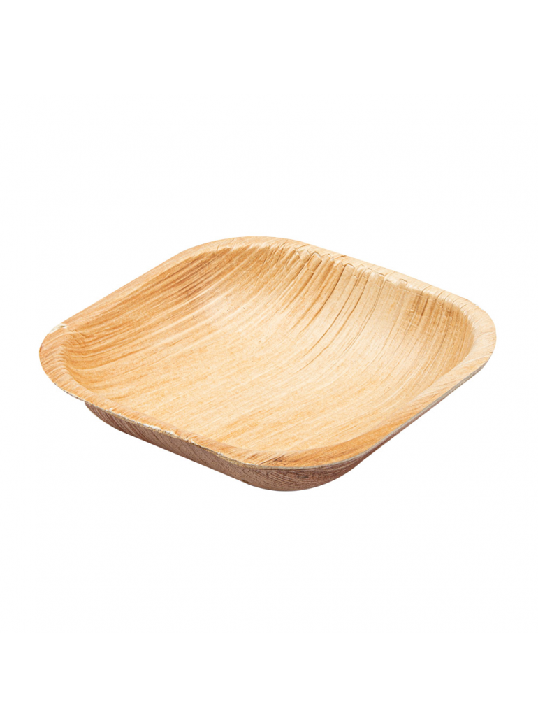 Vienkartinis dubenėlis degustacinis iš palmių pluošto 10 x 10 x h2,5 cm., 25 vnt