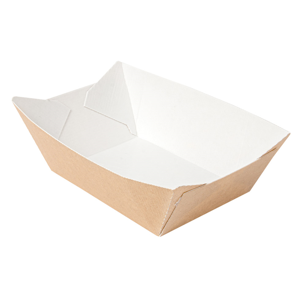 Vienkartinė lėkštė - dubuo THEPACK (rudas, 10,6 x 7,2 x h5,2 cm., 200 vnt.)