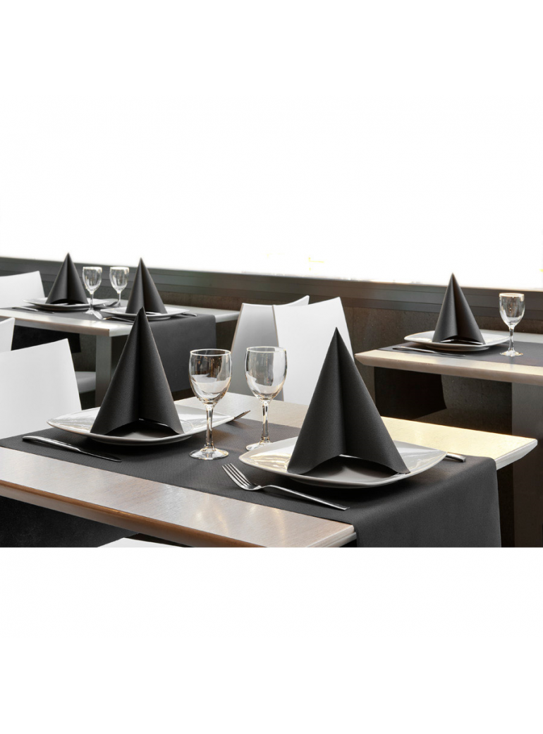 Staltiesė juoda 0,4 x 24 m.