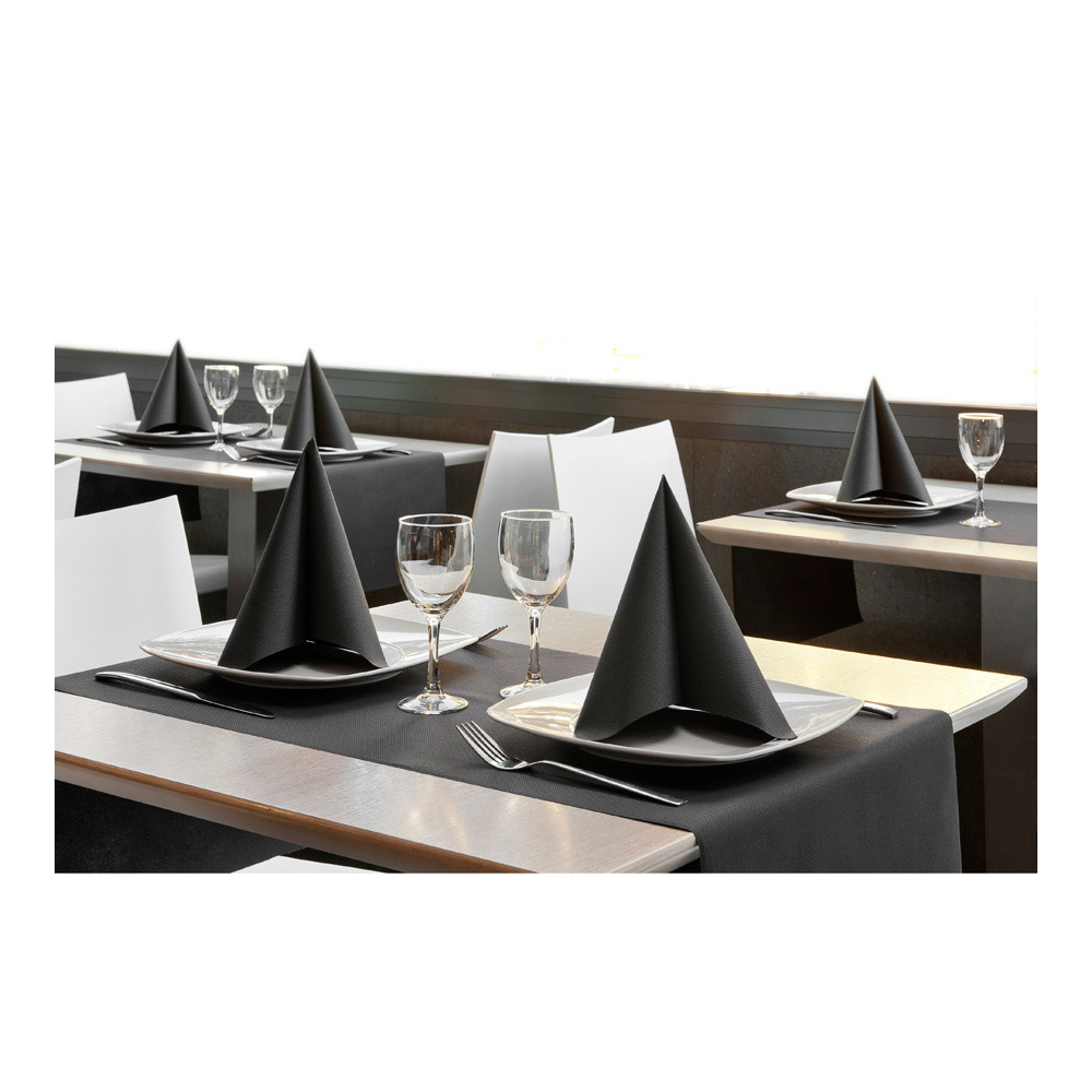 Staltiesė juoda 0,4 x 24 m.