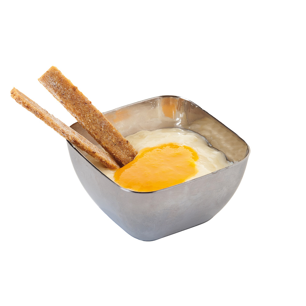 Vienkartinis indelis degustac. (sidabrinis, 60 ml., 5,7 x 5,7 x h3,2 cm., 50 vnt.)