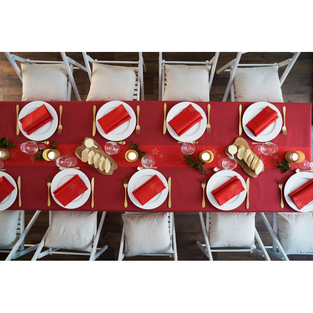 Staltiesė Dunisilk 1,18x10 m, Bordo (rulone)