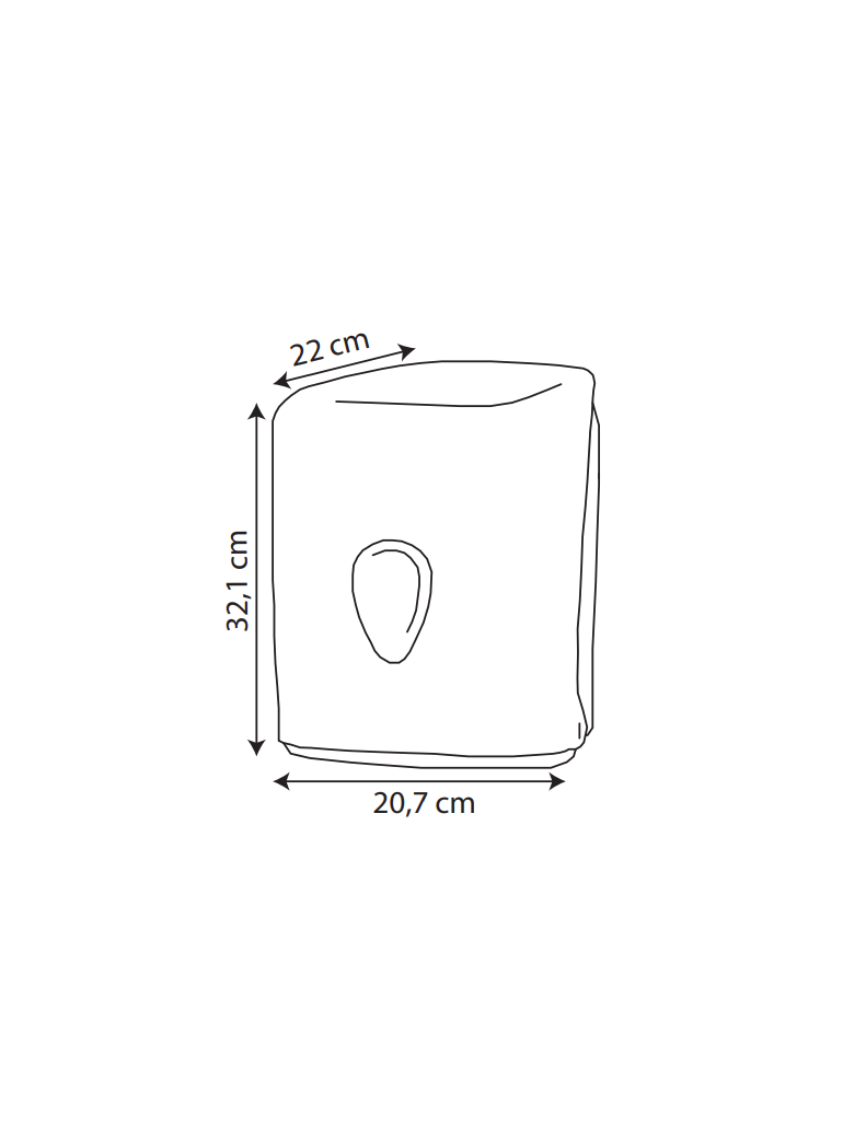 Dozatorius rankšluosčiui rulonais L juodas (300 m. rulonams)