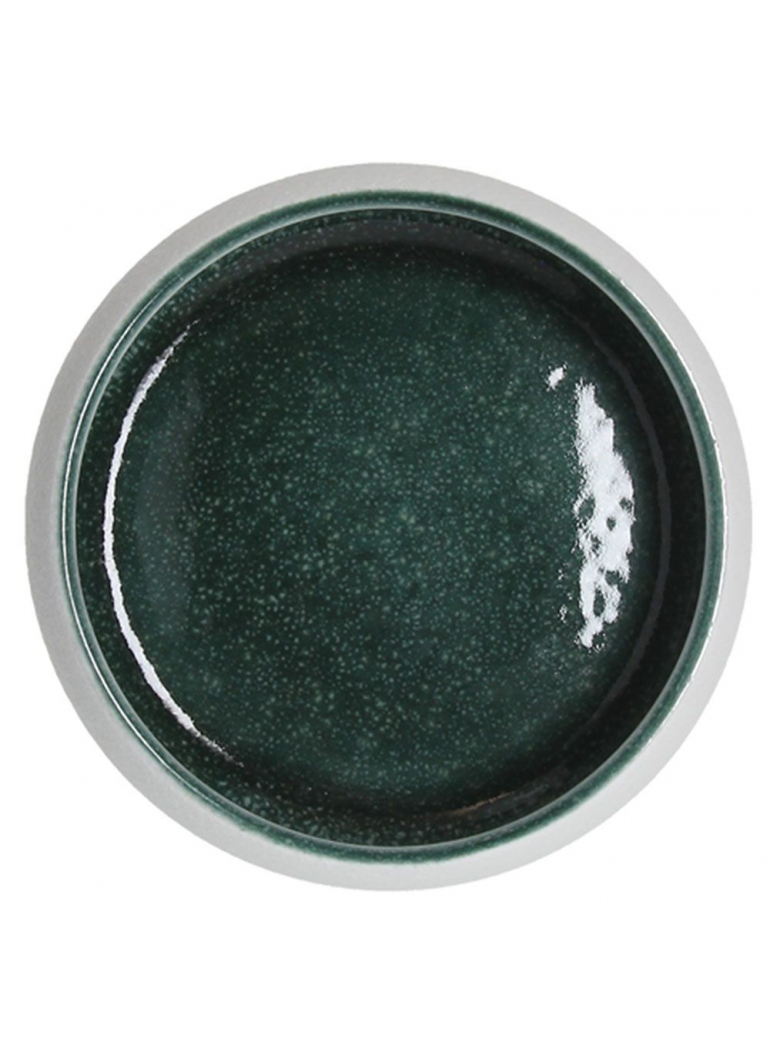 Dubuo ELIPSE WHITE TEAL, Ø11,5 x h4,5 cm.