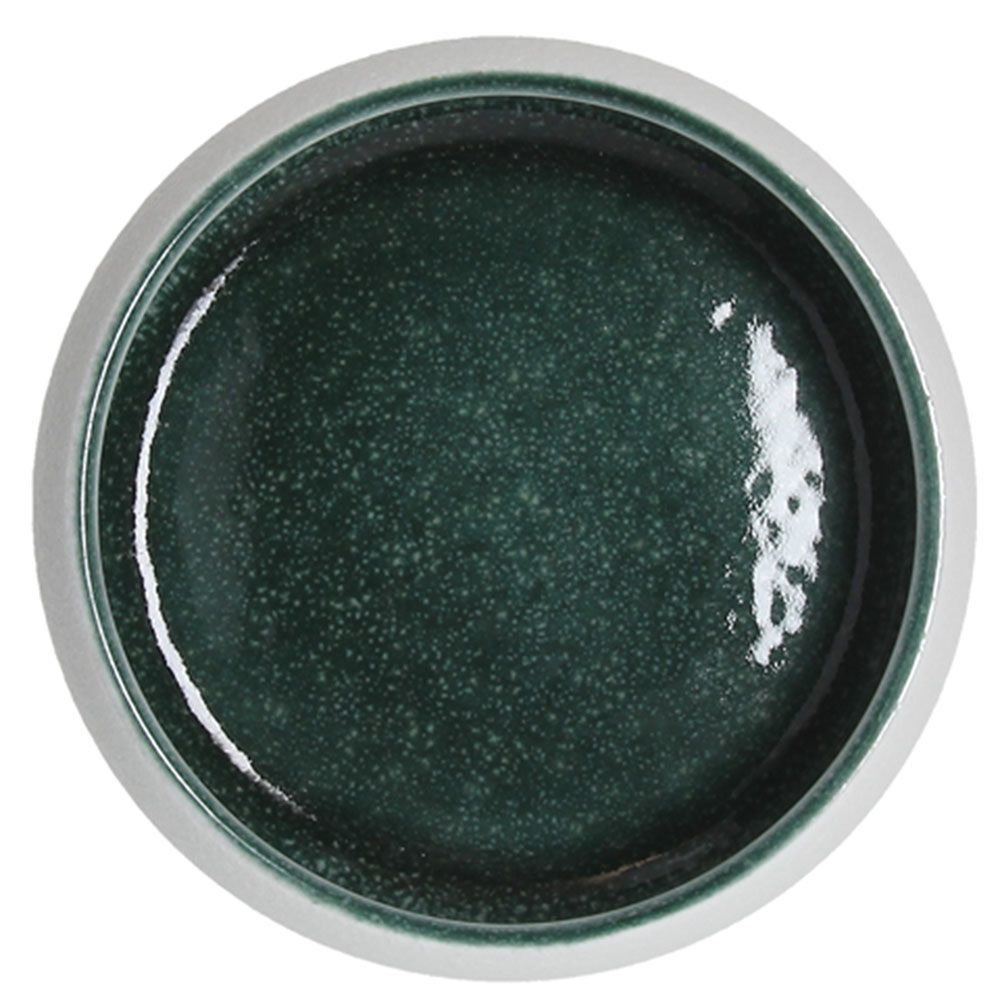 Dubuo ELIPSE WHITE TEAL, Ø11,5 x h4,5 cm.