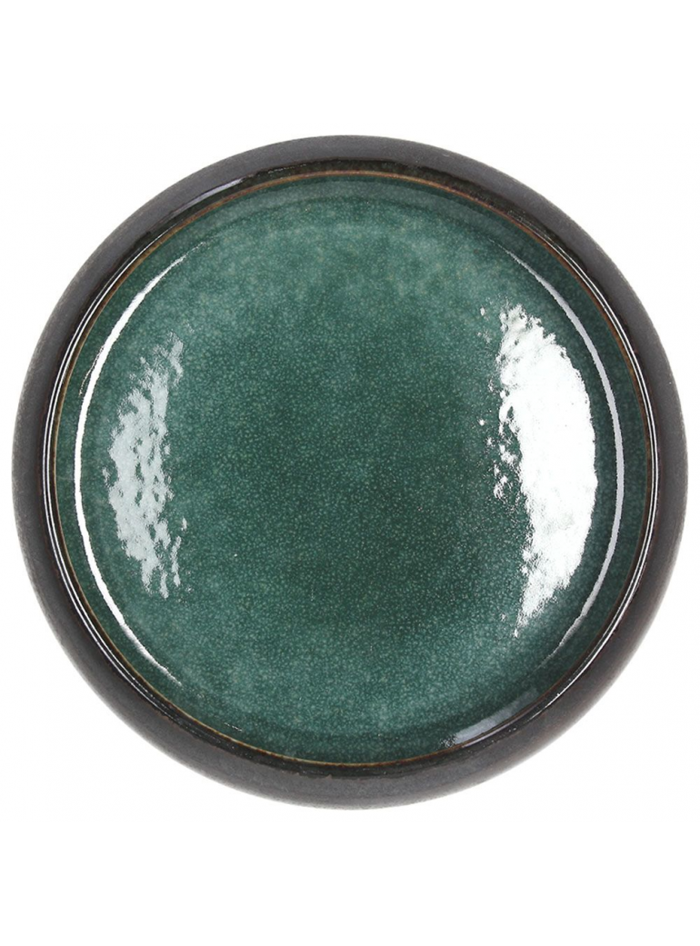 Dubuo ELIPSE BRONZE TEAL, Ø19,5 x h5,5 cm.