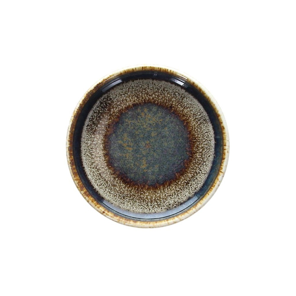 Dubuo aukštais kraštais, BLOOM BLUE AND BROWN Ø12 x H5 cm.