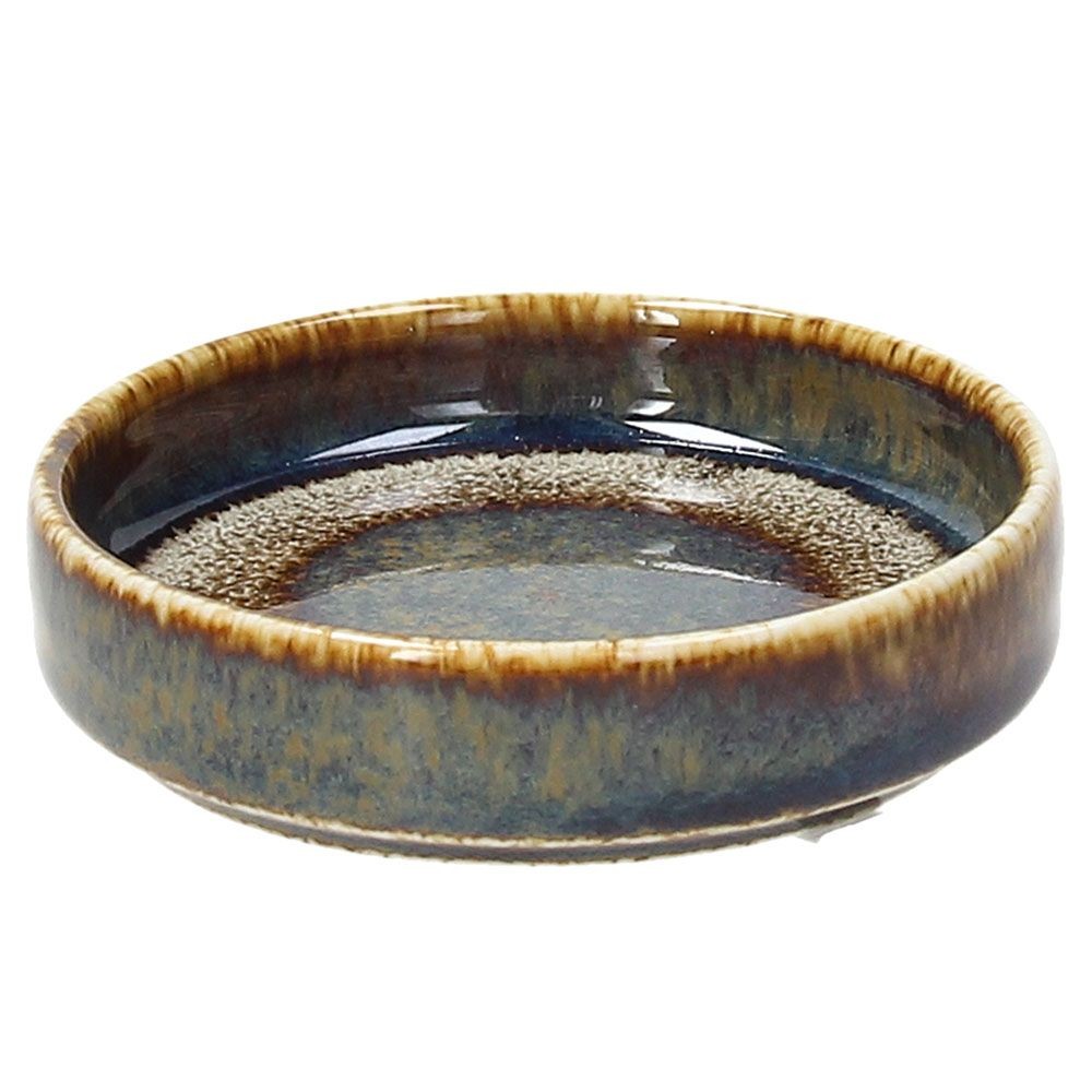 Plate with high edges, BLOOM BLUE AND BROWN Ø8.5 x H2.5 cm. Plate with high edges, BLOOM BLUE AND BROWN Ø8.5 x H2.5 cm.