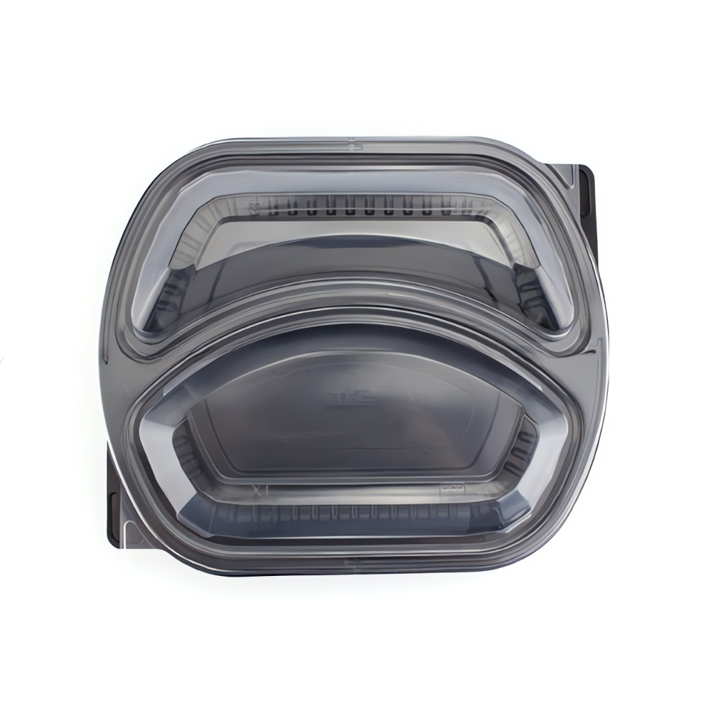 Vienkartinis indelis PP su dangteliu (2 dalių, 25 x 21 x h7,3 cm., 50 vnt.)