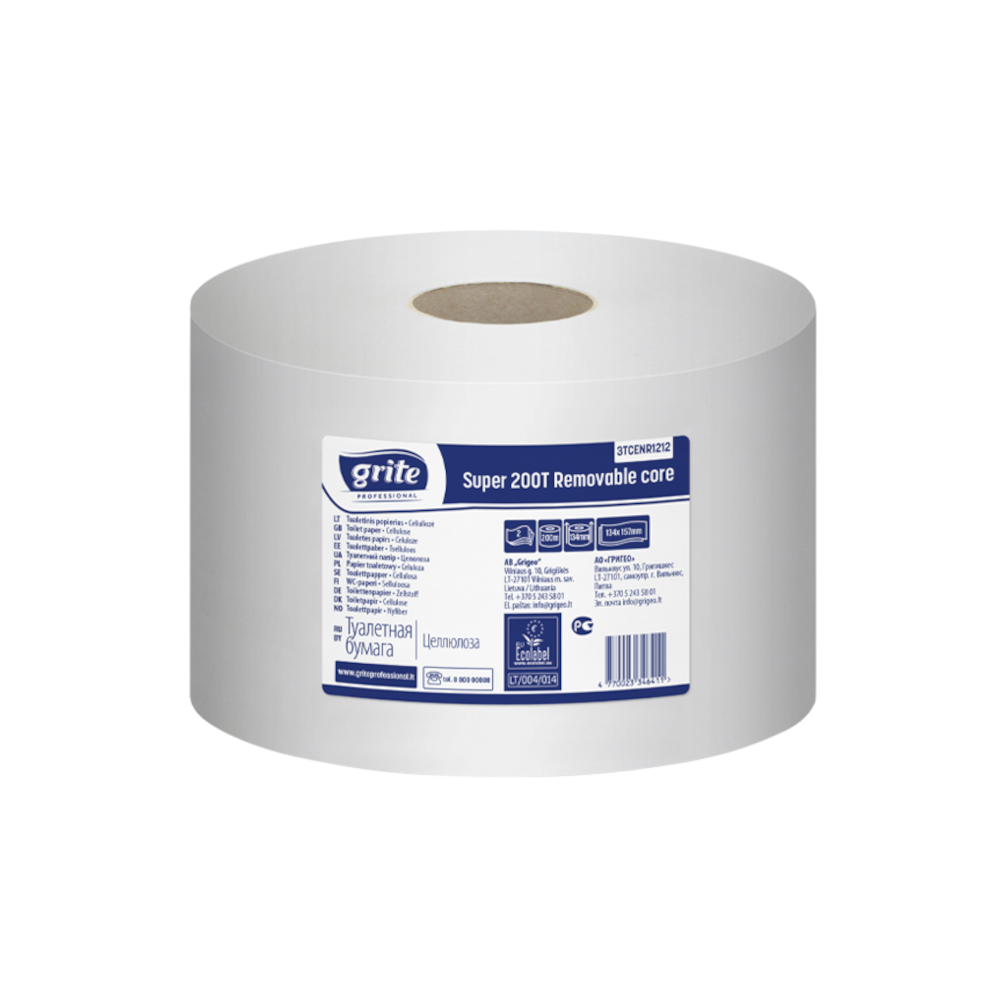 Toilet paper Grite Super 200T Centerfeed (2 ply, 200 m) Toilet paper Grite Super 200T Centerfeed (2 ply, 200 m)