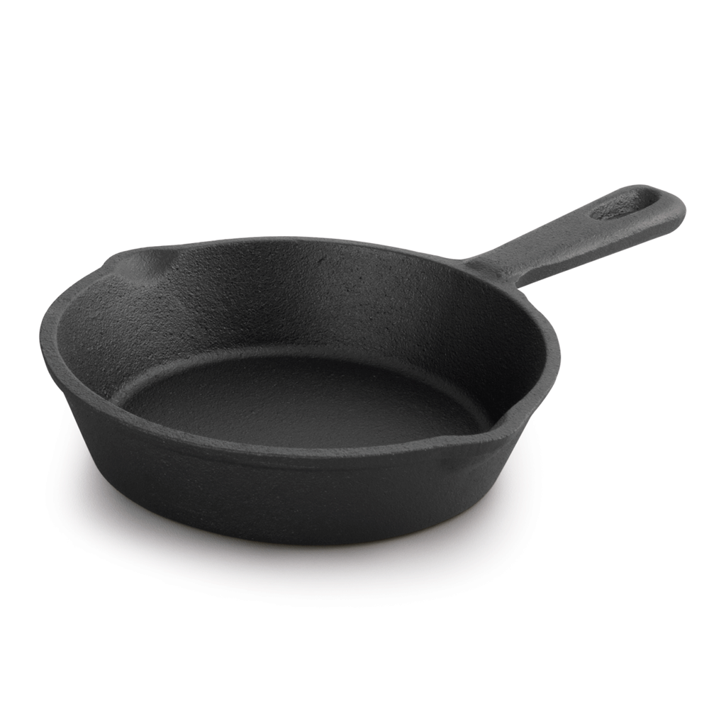 Frying pan Ø20 x h4 cm. Cast iron, portioned. Frying pan Ø20 x h4 cm. Cast iron, portioned.