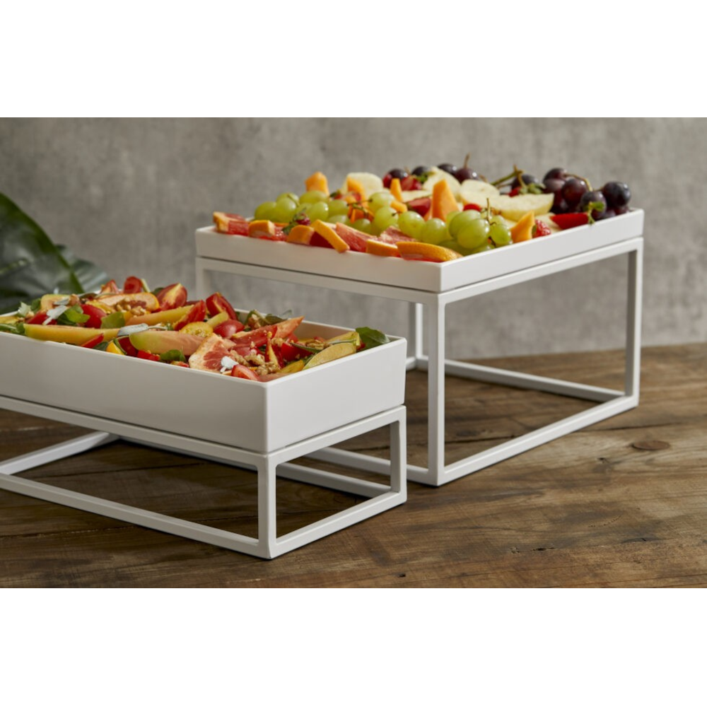 Presentation stand white, GN 1/1, h16 cm.