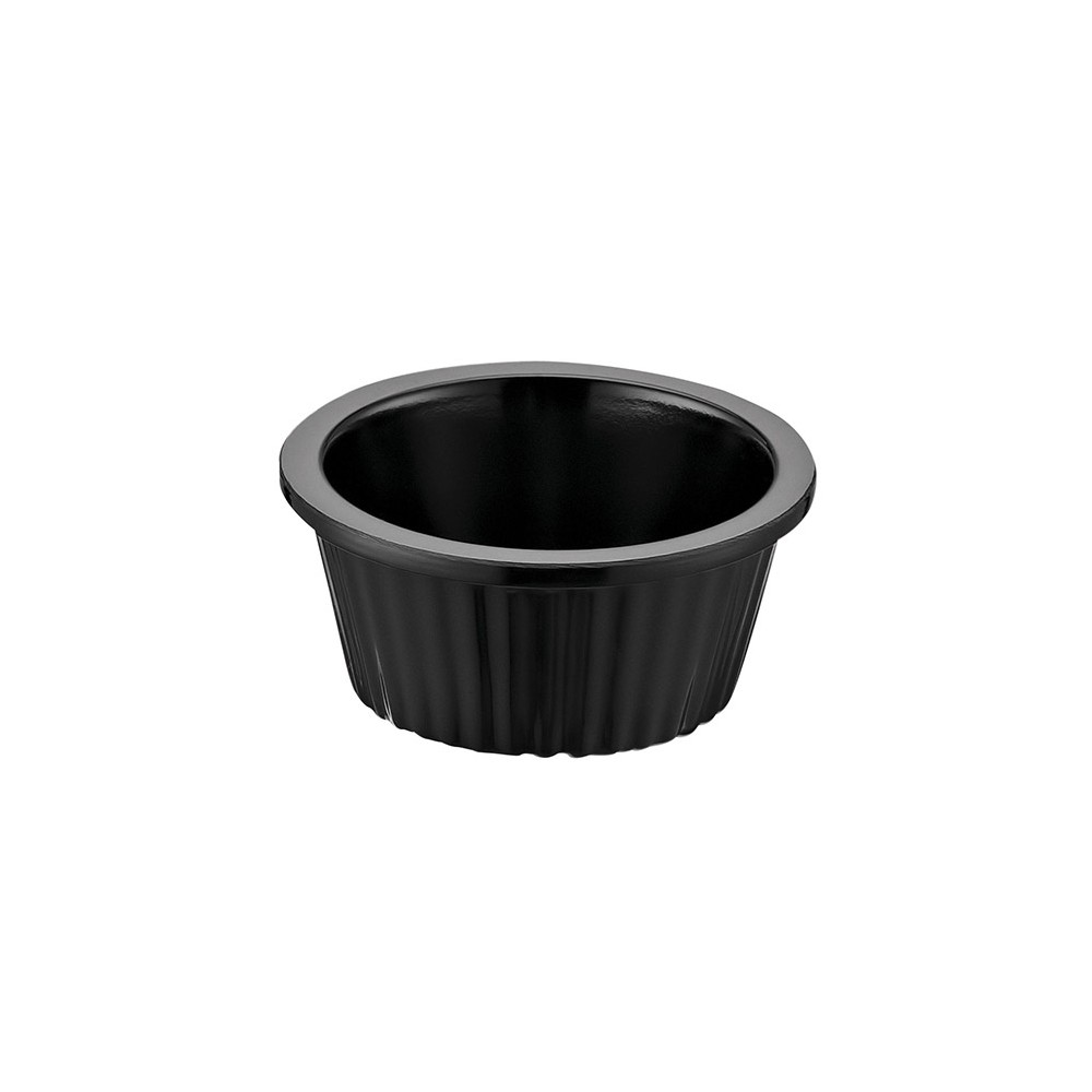 Bowl for sauce (black, melamine 30 ml.)