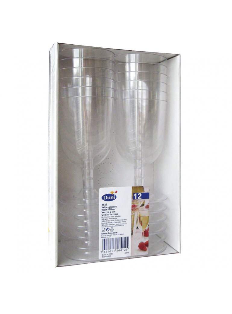 Vienkartinės taurės vynui (150 ml., 12 vnt.)