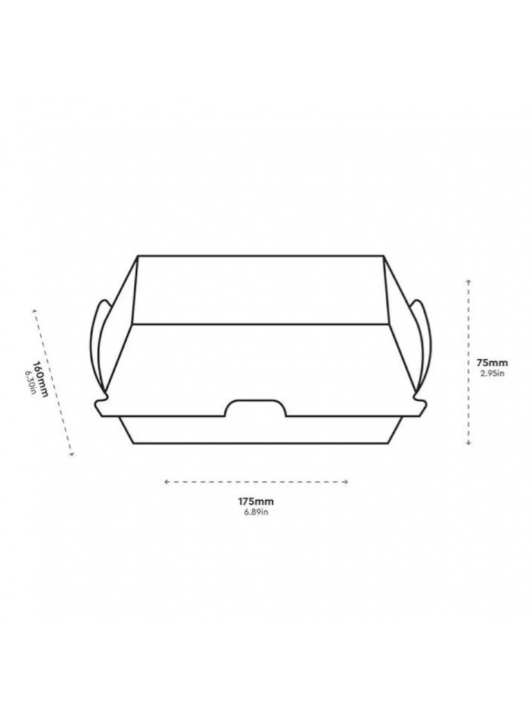 Vienkartinis indelis mikrokartono (17,5 x 16,5 x h7,5 cm., 100 vnt.)