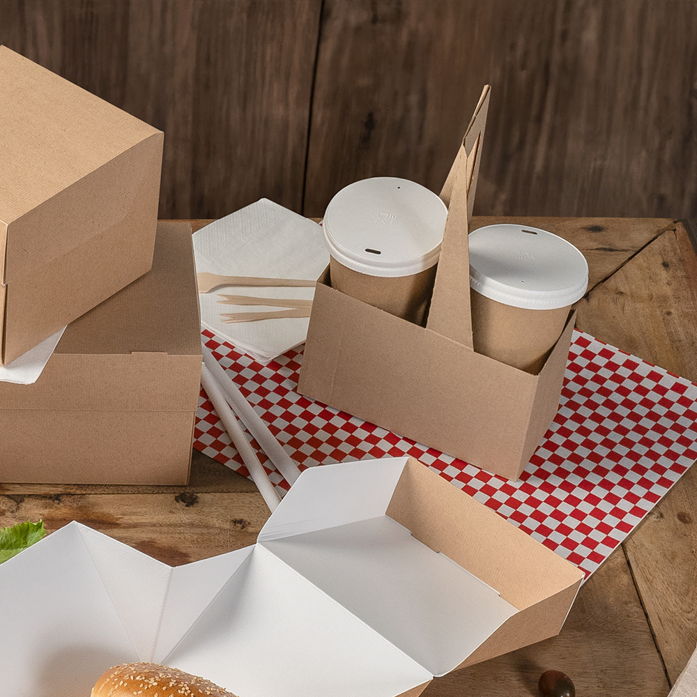 Popierius vyniojimui languotas raudonas 31 x 31 cm., 1000 vnt. (atsparus riebalams)