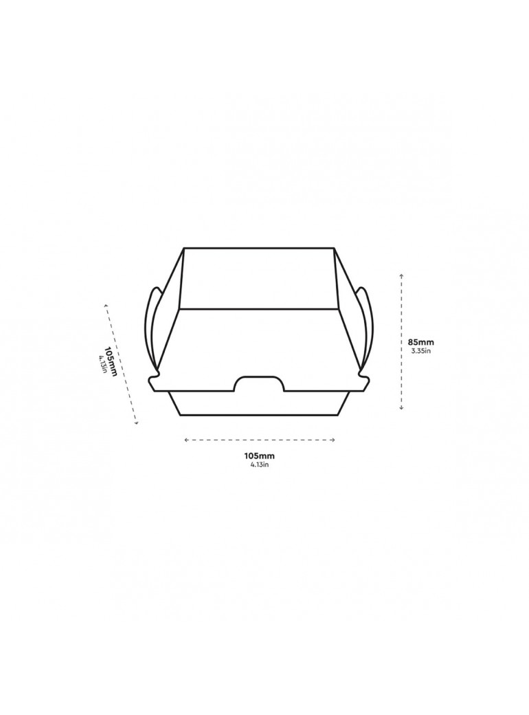 Vienkartinis indelis mikrokartono (7 x 4,5 x h9 cm., 50 vnt.)