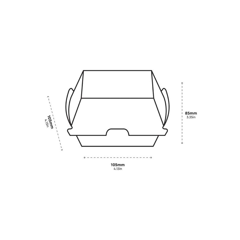 Vienkartinis indelis mikrokartono (7 x 4,5 x h9 cm., 50 vnt.)