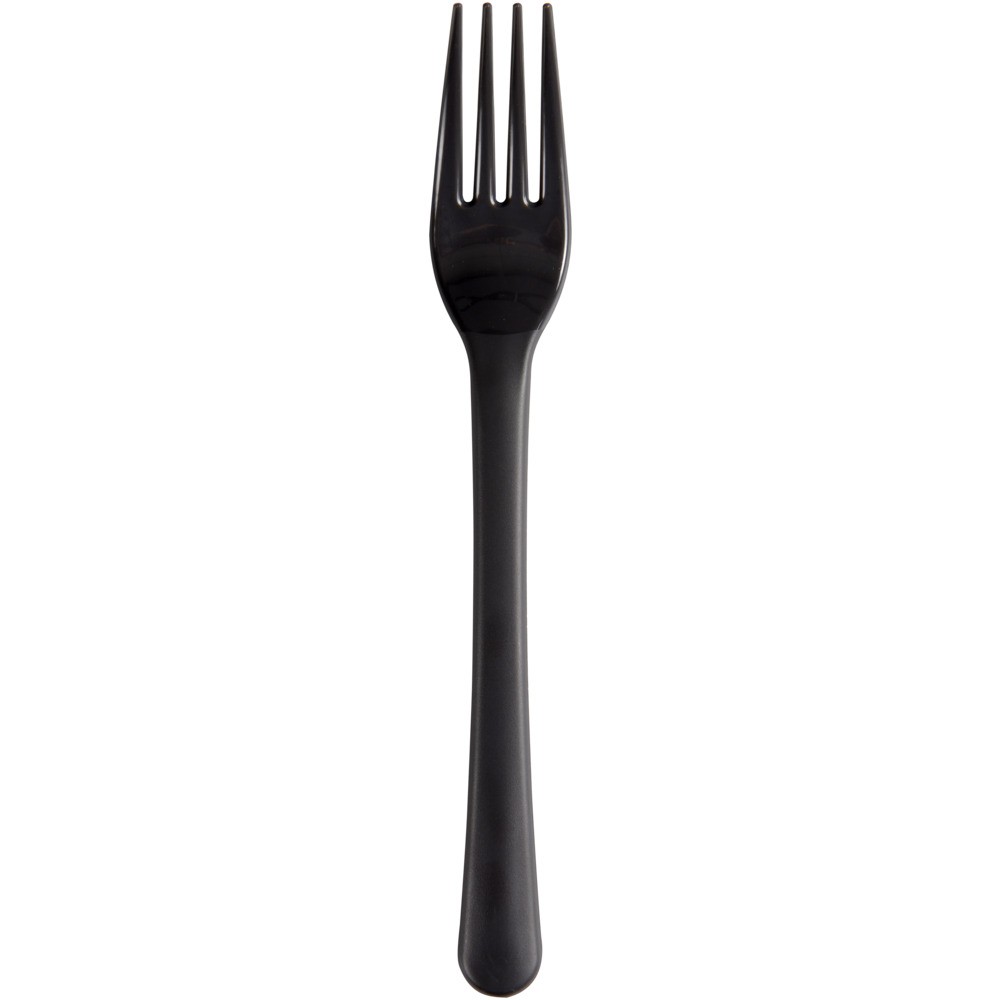 Black reusable forks LUX...