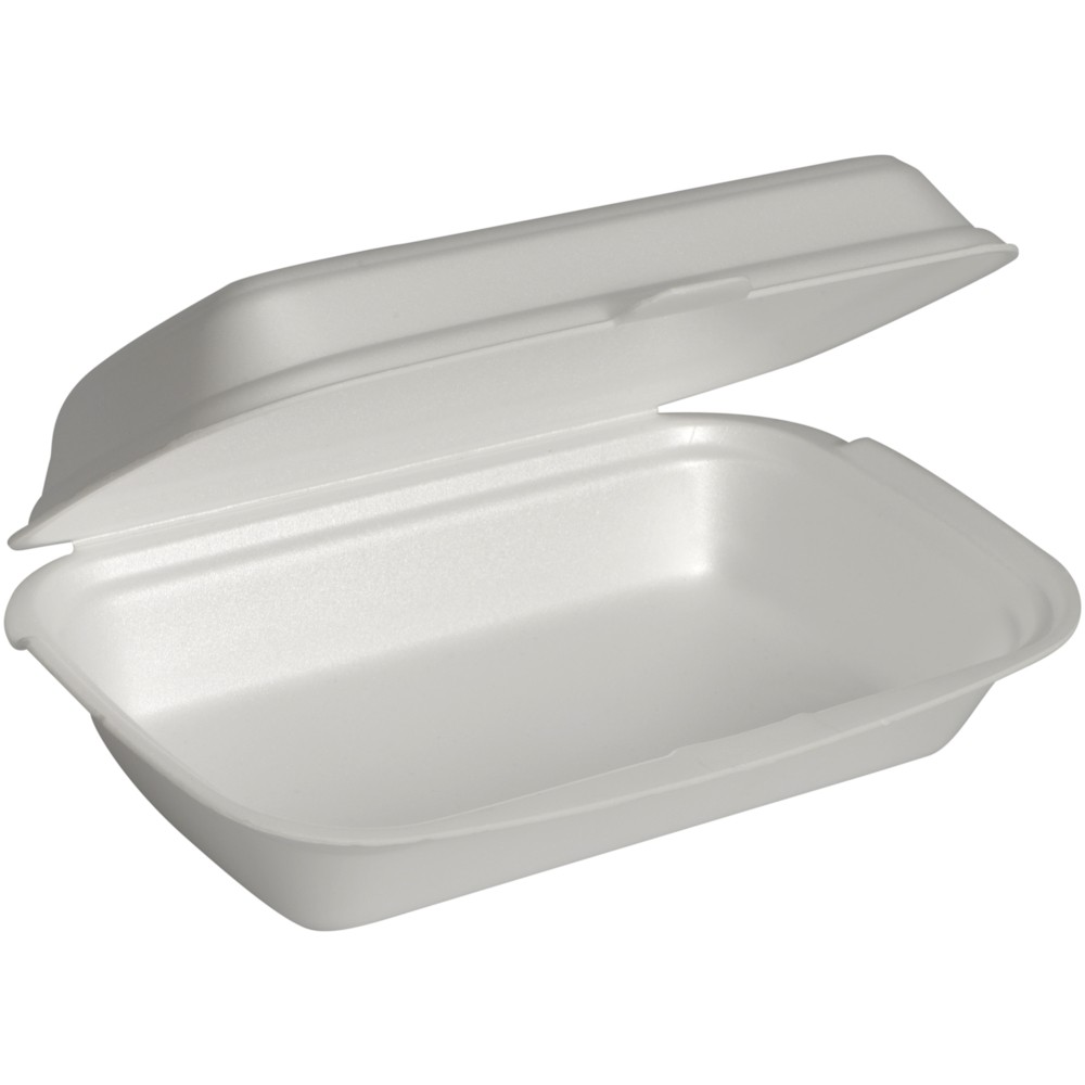Disposable lunch box (foam, 10 x 19 cm., 125 pcs.)