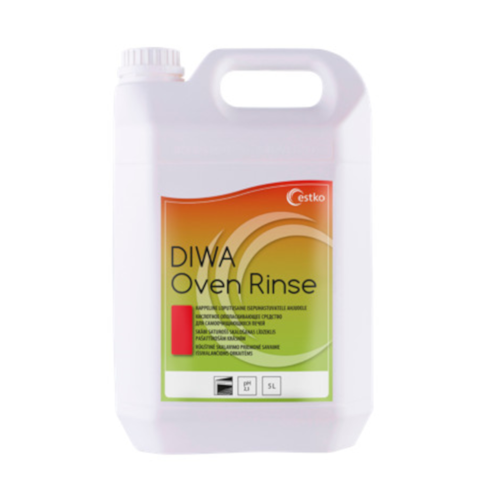 Skalavimo priemonė orkaitei DIWA Oven Rinse 5l. Skalavimo priemonė orkaitei DIWA Oven Rinse 5l.