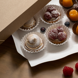 Kepimo krepšeliai (balti, 2,4 x 2 cm., 500 vnt.)