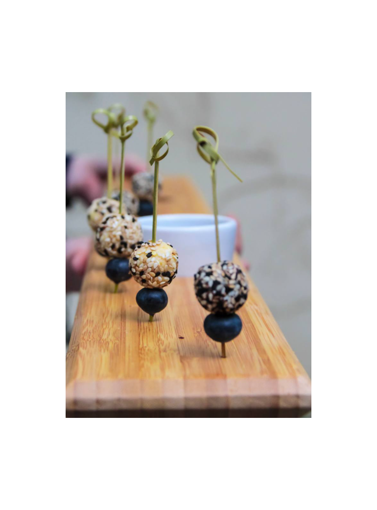 Pins (bamboo, with knots, 15 cm., 250 pcs.)
