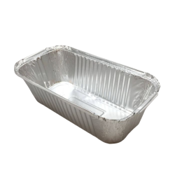 Aliumininis vienkartinis indelis (1450 ml.  23,5 x 11,5 x h7 cm., 100 vnt.)