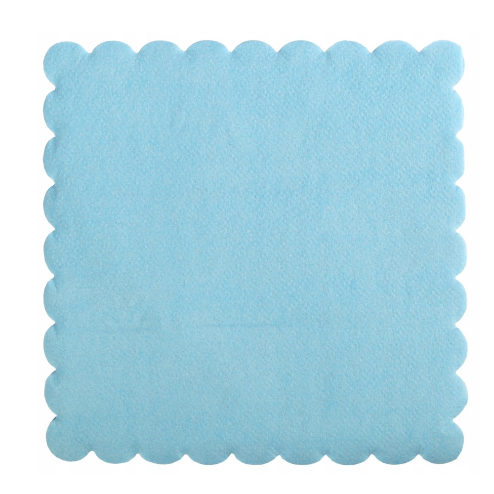 Napkins with cut edges (blue, 15 cm., 200 pcs.) Napkins with cut edges (blue, 15 cm., 200 pcs.)