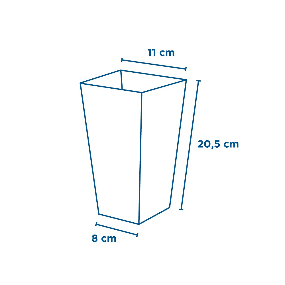 Vienkartinė dėžutė THEPACK STRIPES spragėsiams (2 l., 8 x 11 x h20,5 cm., 100 vnt.)