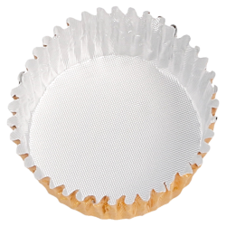 Krepšeliai kepimui aliuminiai (auksiniai, 2,9 x 1,6 cm., 1000 vnt.)