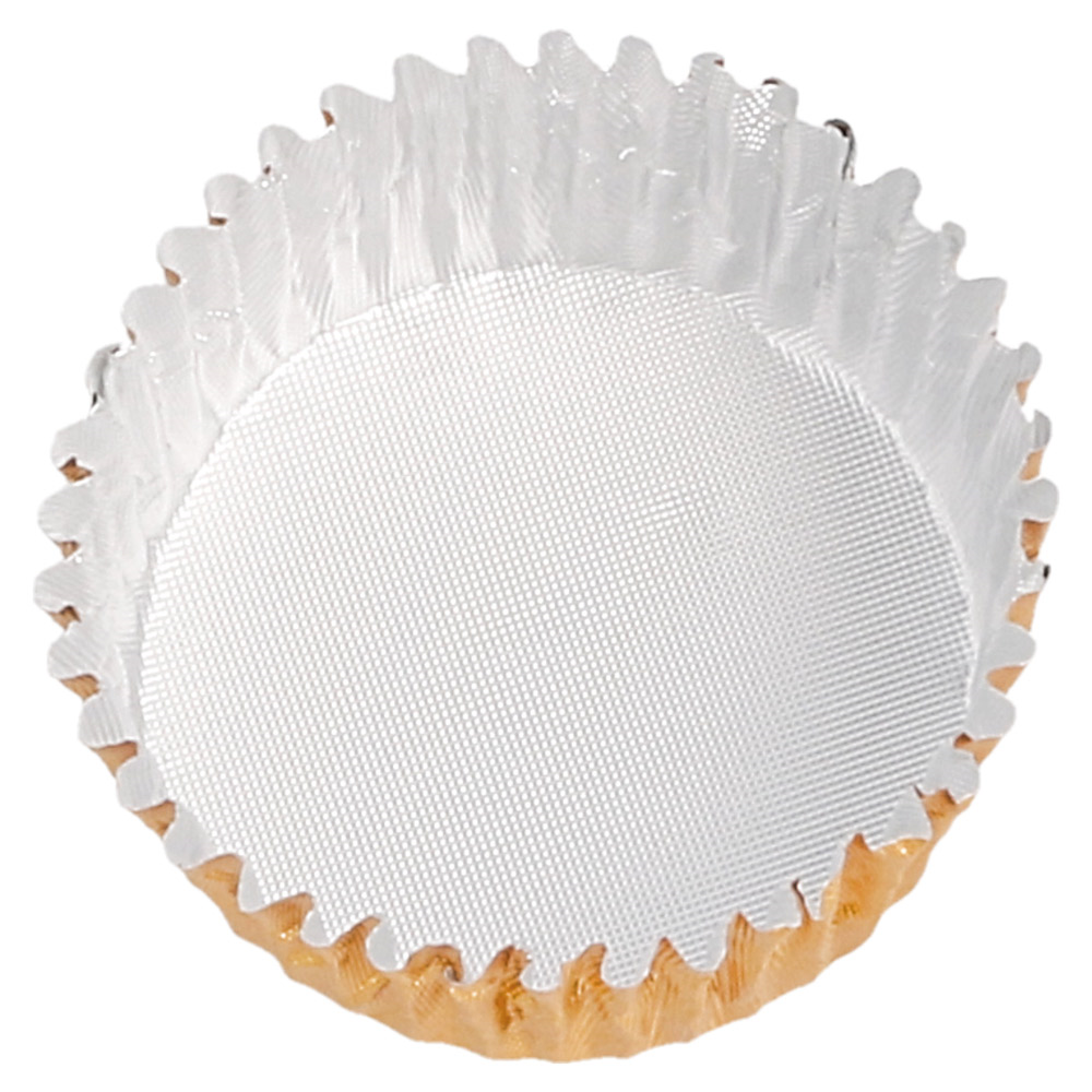 Krepšeliai kepimui aliuminiai (auksiniai, 2,9 x 1,6 cm., 1000 vnt.)