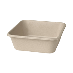 Vienkartinė dežutė iš cukranendrių (900 ml., 15 x 15 x h5,3 cm., 40 vnt.)