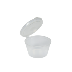 Vienkartinis indelis padažui PP su prijungtu dangteliu (30 ml., 100 vnt.)