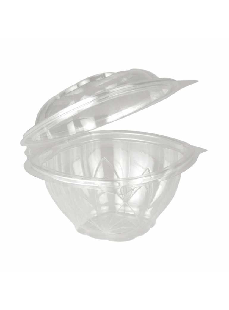 Vienkartinis indelis salotoms su dangteliu (500 ml., 15,8 x 15,5 x h7 cm., 50 vnt.)