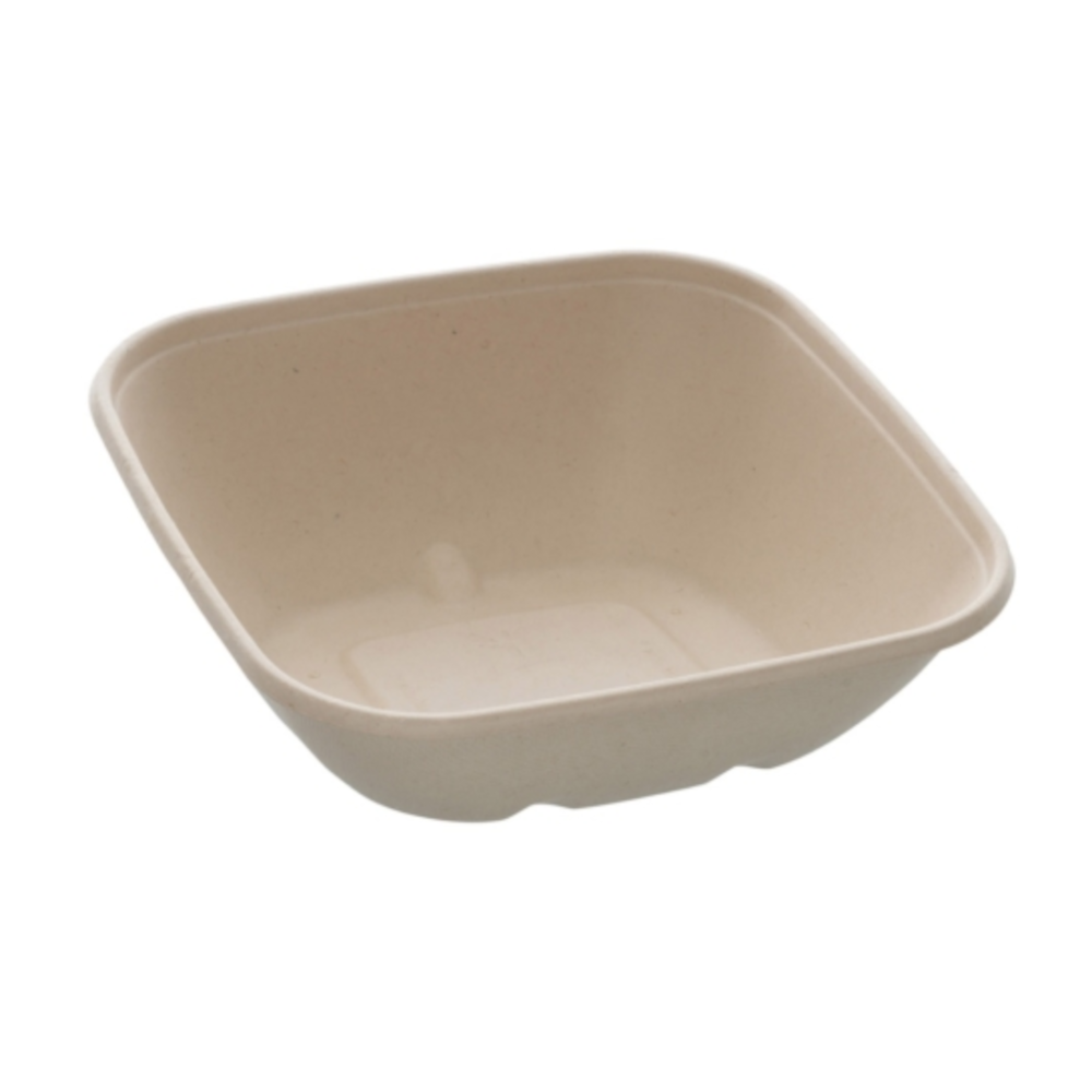 Disposable sugar cane bowl (750 ml, 19 x 19 x h7 cm, 50 pcs.)