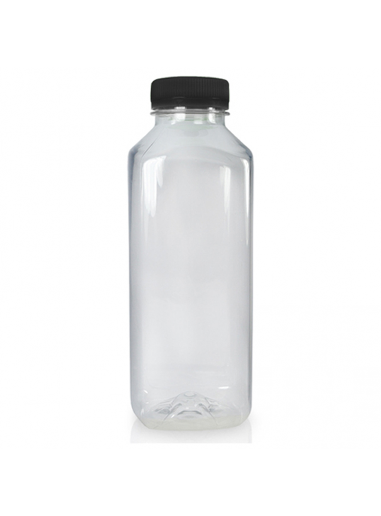 Buteliukai gėrimams 1000 ml PET su dangteliu (10 vnt)