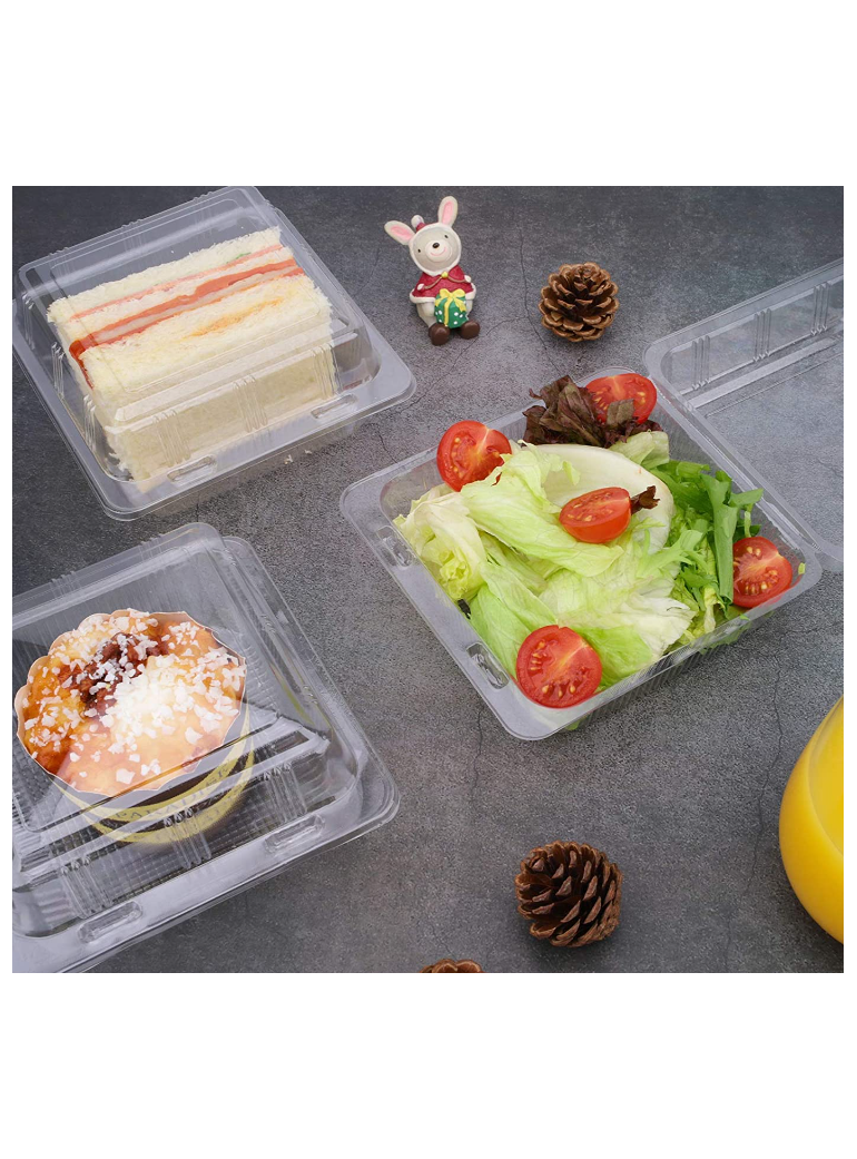 copy of Disposable container (transparent, 13 x 13 x h8 cm., 1 pc.)