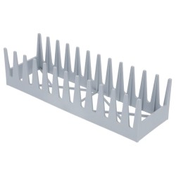 Laikiklis lėkštėms 12 vietų, 29 x 9 x h7,5 cm, PP