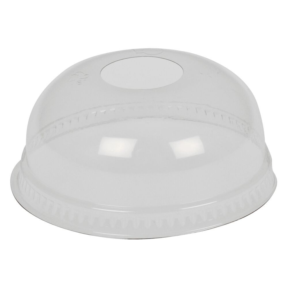 Dangteliai stiklinėms PET gaubti su skyle, 100 vnt., Ø96 mm. Dangteliai stiklinėms PET gaubti su skyle, 100 vnt., Ø96 mm.