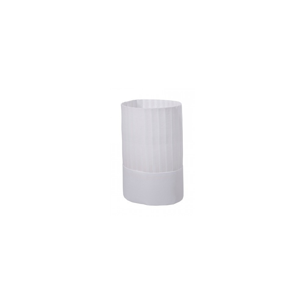 Kepurė virėjui popierinė 19 cm Kepurė virėjui popierinė 19 cm