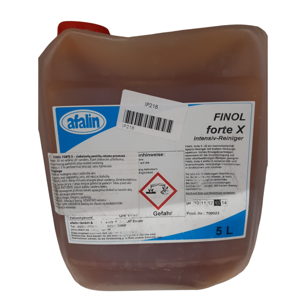 Priemonė riebalams šalinti konc. 5 l Forte X Priemonė riebalams šalinti konc. 5 l Forte X