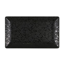 Lėkštė stačiakampė MING III ARIZONA MELAMINO 25 x 15 x 2 cm., juoda